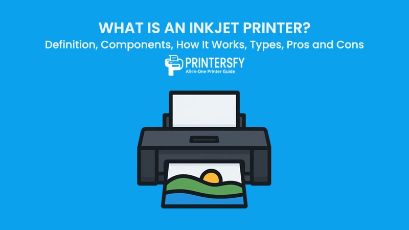 What Is an Inkjet Printer? Definition, Components, How It Works, Types, Pros and Cons