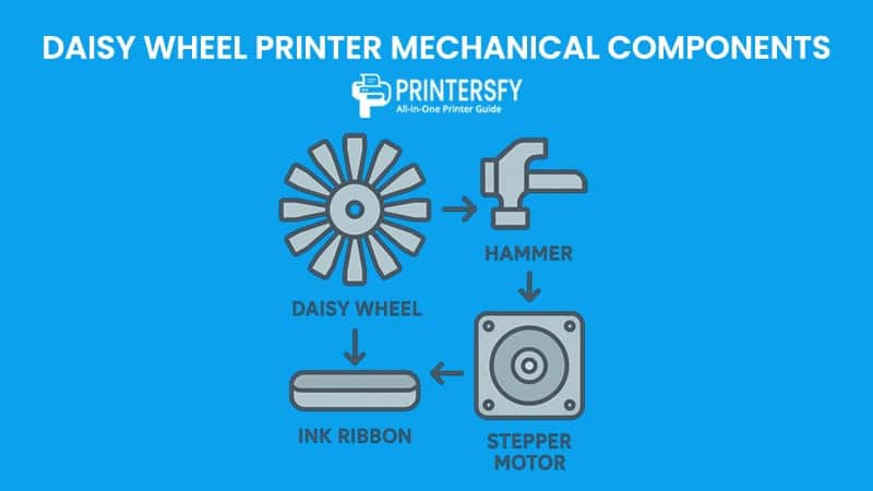 How a Daisy Wheel Printer Works