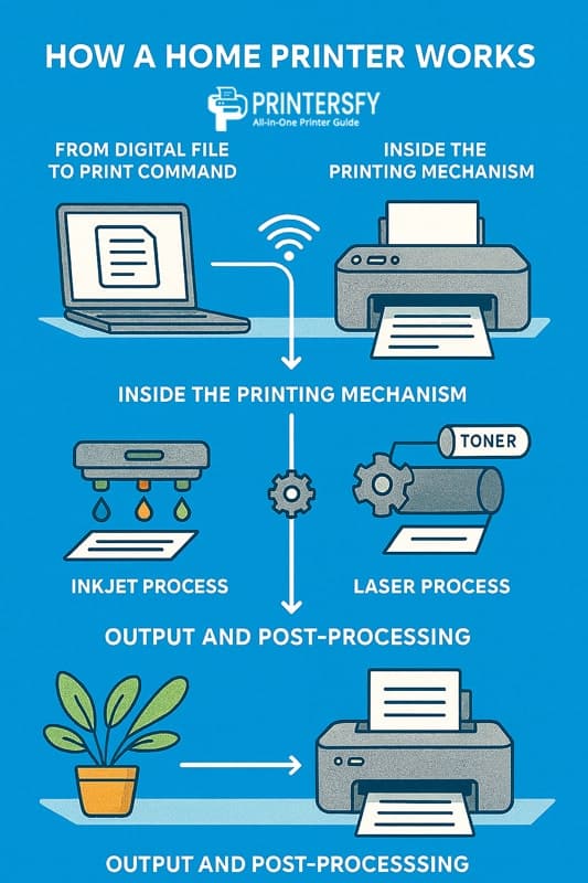 How a Home Printer Works (Step-by-Step Process)