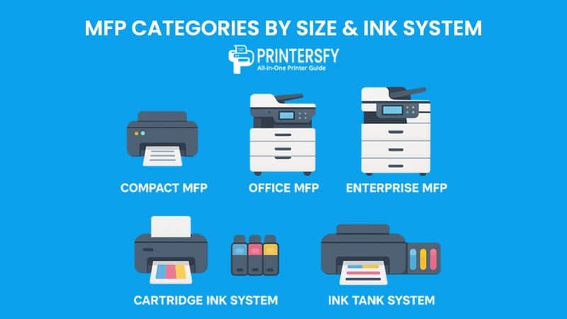 MFP Categories by Size Ink System
