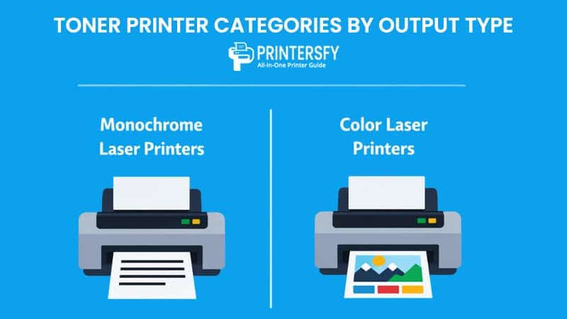 Toner Printer Categories by Output Type