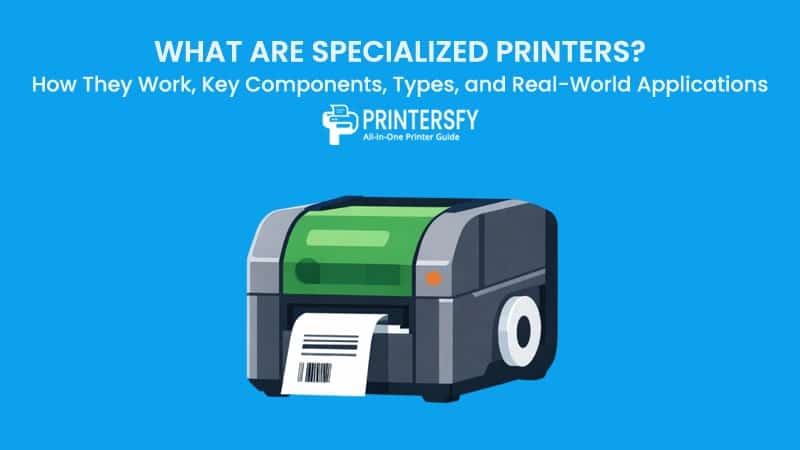 What Are Specialized Printers? How They Work, Key Components, Types, and Real-World Applications