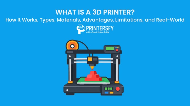 What Is a 3D Printer? How It Works, Types, Materials, Advantages, Limitations, and Real-World Uses
