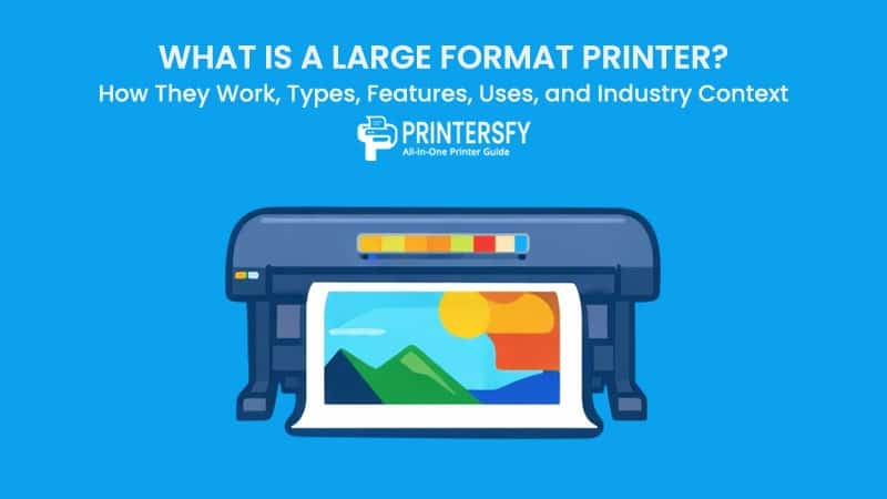 What Is a Large Format Printer? How They Work, Types, Features, Uses, and Industry Context