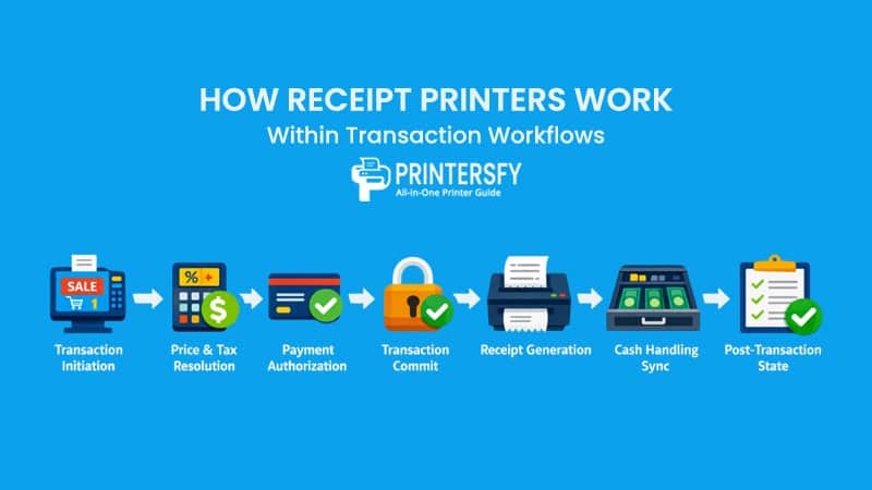 How Receipt Printers Work Within Transaction Workflows