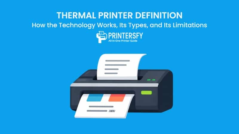 Thermal Printer Definition: How the Technology Works, Its Types, and Its Limitations