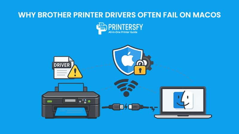 install Brother printer drivers on macOS