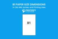 B1 Paper Size Paper Size Dimensions Chart (CM, MM, Inches) and Printing Uses