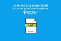 C5 Paper Size Dimensions Chart (CM, MM, Inches) and Printing Uses