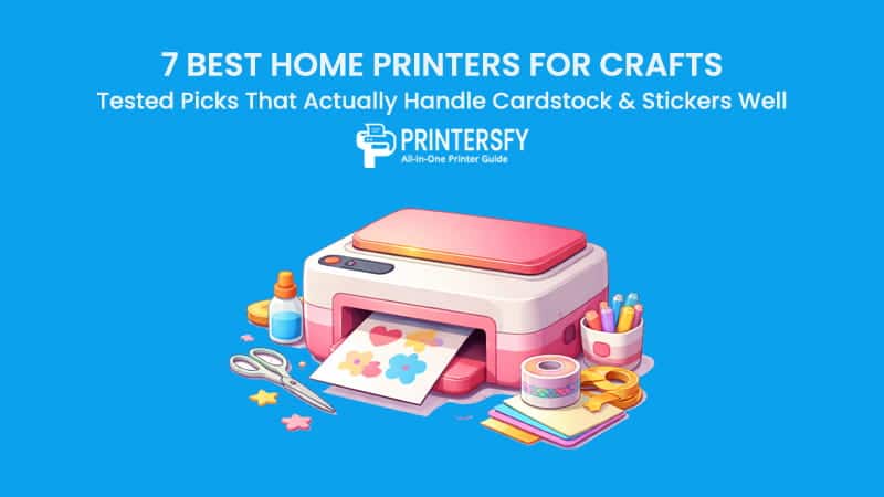 7 Best Home Printers for Crafts: Tested Picks That Actually Handle Cardstock & Stickers Well